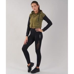 Gymshark two toned cropped hoodie